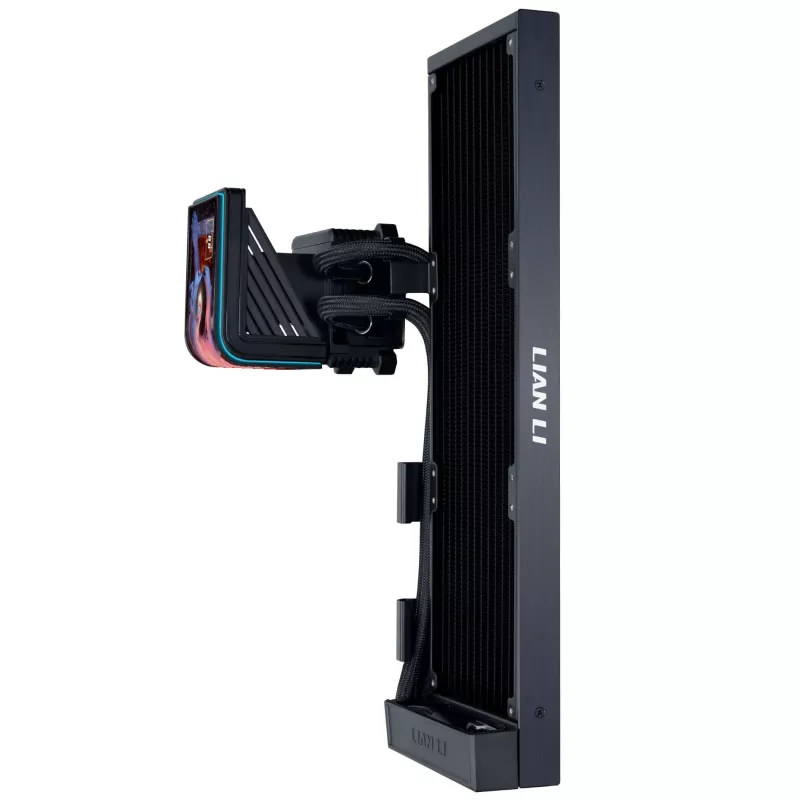 Lian Li HydroShift II OLED Curved 360 Fanless AiO liquid CPU cooler, 360 mm, OLED-display - zwart