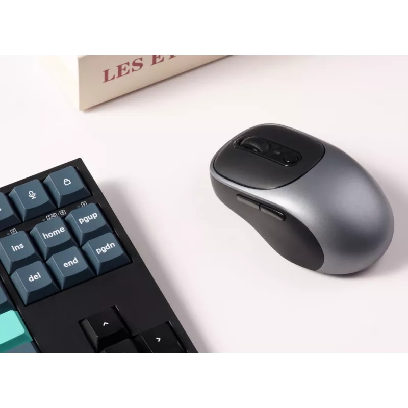 Keychron BM24-C61 PAW3212 Metal Grey tri-mode draadloze muis