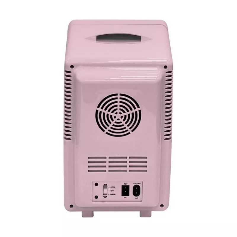 ELLE Home ESDAFX08PUEU mini-koelkast met LED-schminkspiegel 8L paars