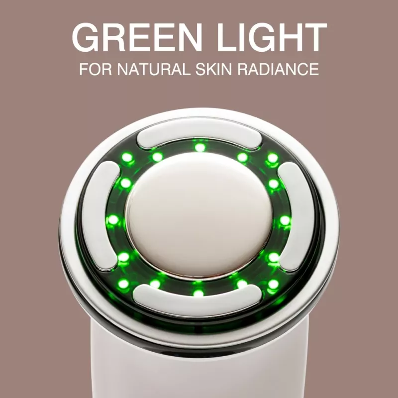 RIO FCAA-EU/1,0 LED-gezichtsmasker - rode, blauwe en groene lichttherapie, 150 LED's, oplaadbaar