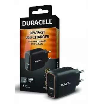 Duracell 20W 1C+1A USB-oplader