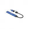 CANYON DS-02 4-in-1 USB-A/C Hub Blauw