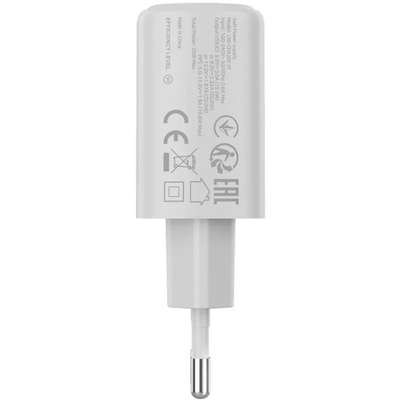 CANYON OnCharge 200 20W USB-C PD Voeding EU Wit