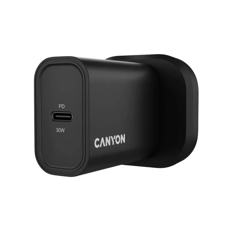 CANYON OnCharge 30CL Max Power 30W 1xPD UK Zwart Wandlader