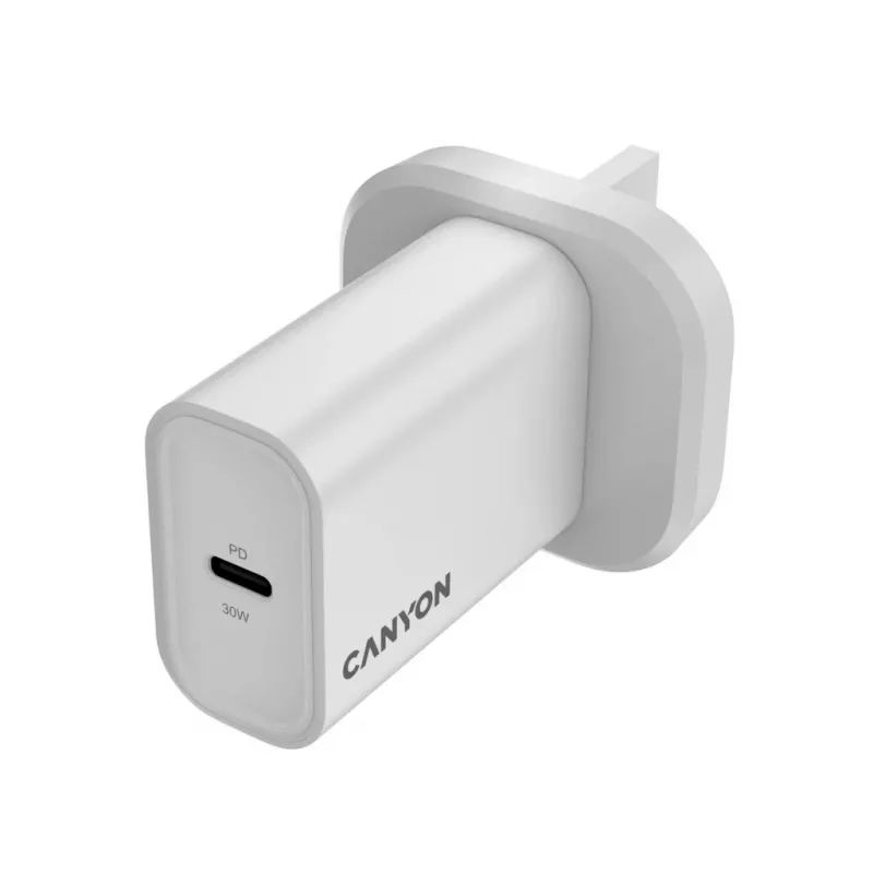 CANYON OnCharge 30CL Max Power 30W 1xPD UK Wit Wandlader