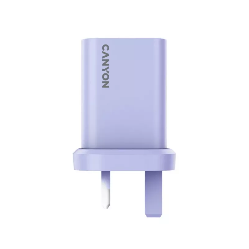CANYON OnCharge 30CL Max Power 30W 1xPD UK Wandlader Paars