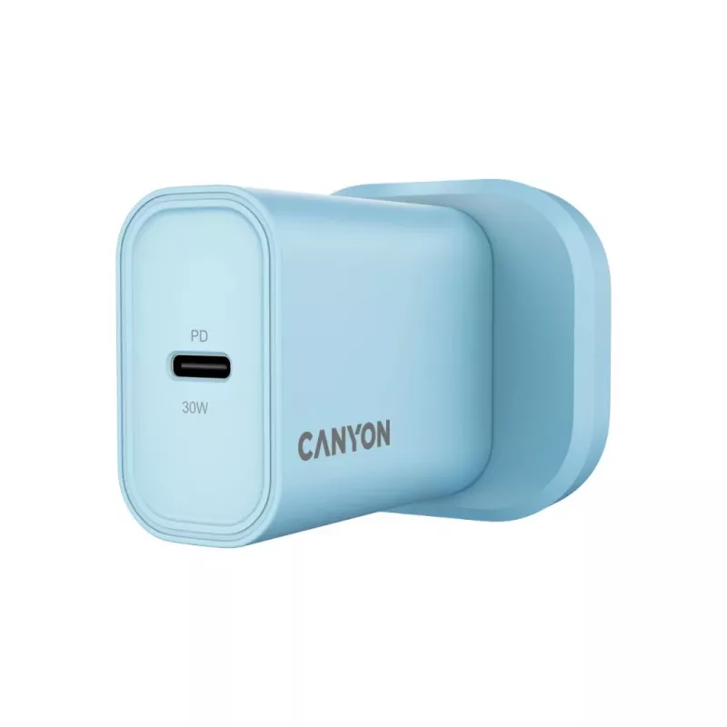 CANYON OnCharge 30CL Max Power 30W 1xPD UK Lichtblauw Wandlader