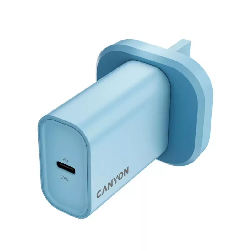CANYON OnCharge 30CL Max Power 30W 1xPD UK Lichtblauw Wandlader