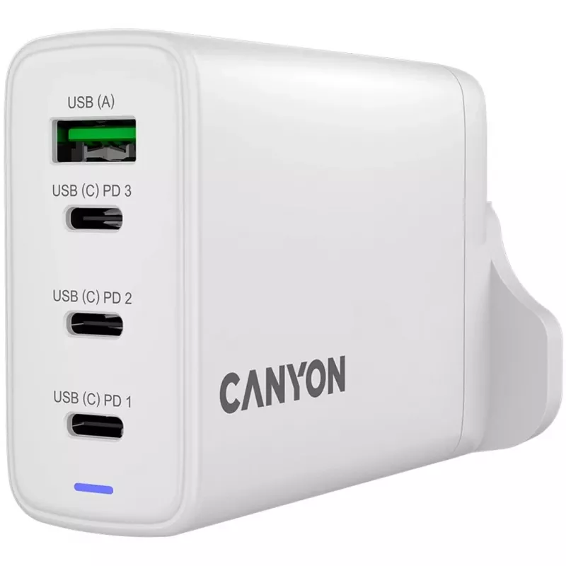 CANYON OnCharge 140 GaN Oplader 150W Max 3 USB-C + 1 USB-A Wit UK-stekker
