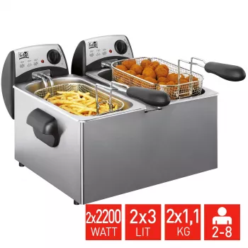 FRITEL Starter friteuse 6 liter 4,4 kW grijs