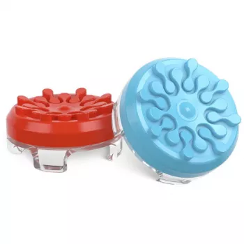 SteelSeries KontrolFreek Performance Thumbsticks Splash (rood/blauw, 2 stuks, voor Nintendo Switch Joy-Cons & Nintendo Switch Lite)