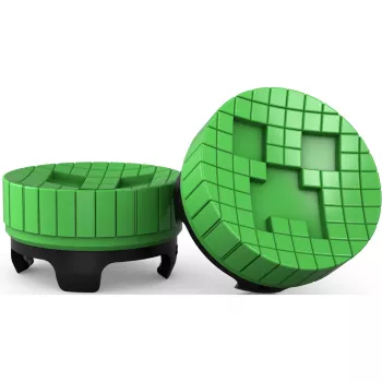 SteelSeries KontrolFreek Minecraft Performance Thumbsticks Creeper Edition (groen/zwart, 2 stuks, voor PlayStation 5/4-controller)