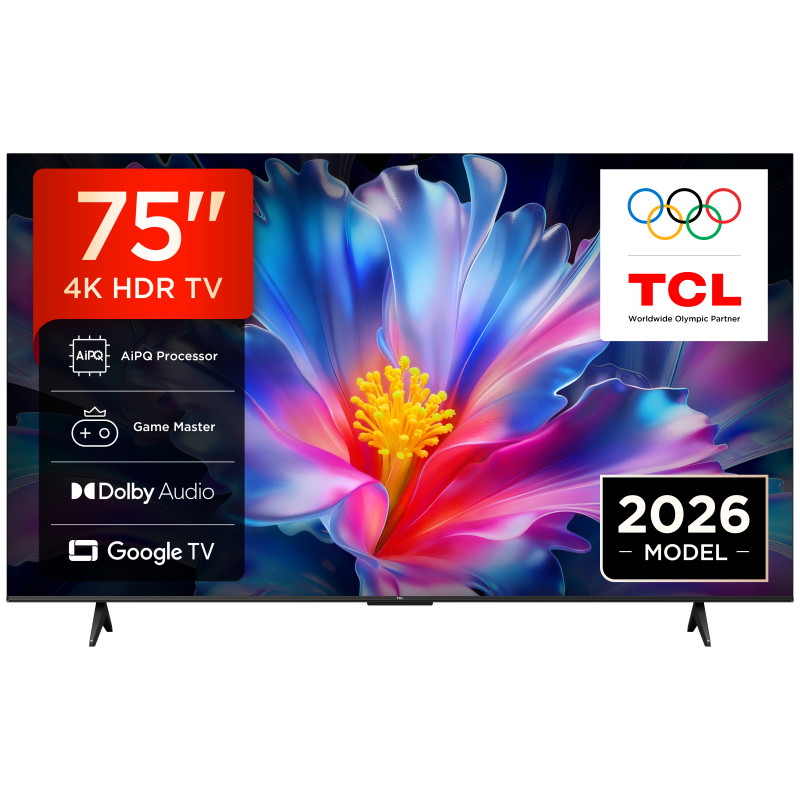 TCL 75P6L 75 inch 4K UHD LED smart-tv met Android TV en Google Assistant