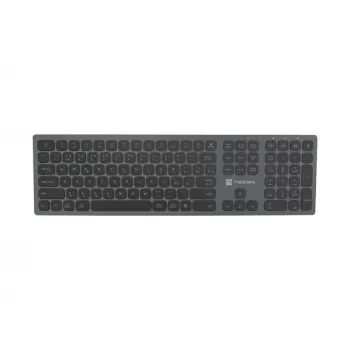 NATEC Dolphin draadloos Bluetooth + 2,4GHz toetsenbord CZ/SK-indeling, X-Scissors, aluminium slim