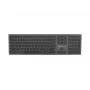 NATEC Dolphin draadloos Bluetooth + 2,4GHz toetsenbord CZ/SK-indeling, X-Scissors, aluminium slim