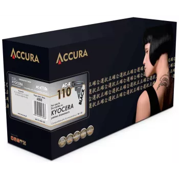 Accura compatibele tonerpatroon voor Kyocera TK-1140 (zwart, 7200 pagina's)
