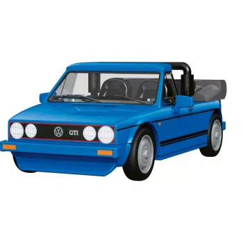 COBI Volkswagen Golf GTI British Version Cabriolet (1984) Blauw 1:35 Die-Cast Modelauto