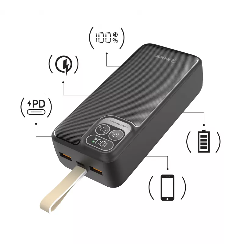 Hawk HW-PB30000 powerbank 30000mAh zwart