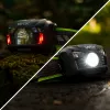 VAYOX VA0020 accu-hoofdlamp, 170 lm, bewegingssensor, 1200 mAh, USB-C, IP66, zwart