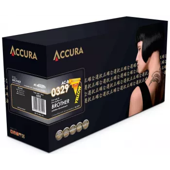 Accura Compatibele tonercartridge (TN-329Y) geel hoge capaciteit voor Brother
