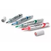 Pentel Maxiflo Flex-Feel whiteboardmarker set, gemengde kleuren, 2,0 - 5,0 mm, 4 stuks