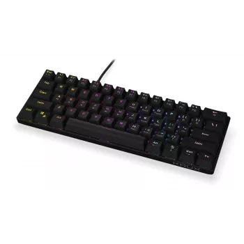KRUX Qara 60% mechanisch gamingtoetsenbord, Outemu Red, zwart, KRX0137