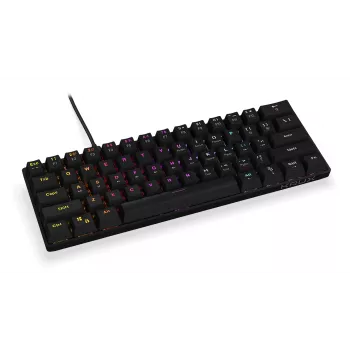 KRUX Qara 60% mechanisch gamingtoetsenbord, Outemu Red, zwart, KRX0137