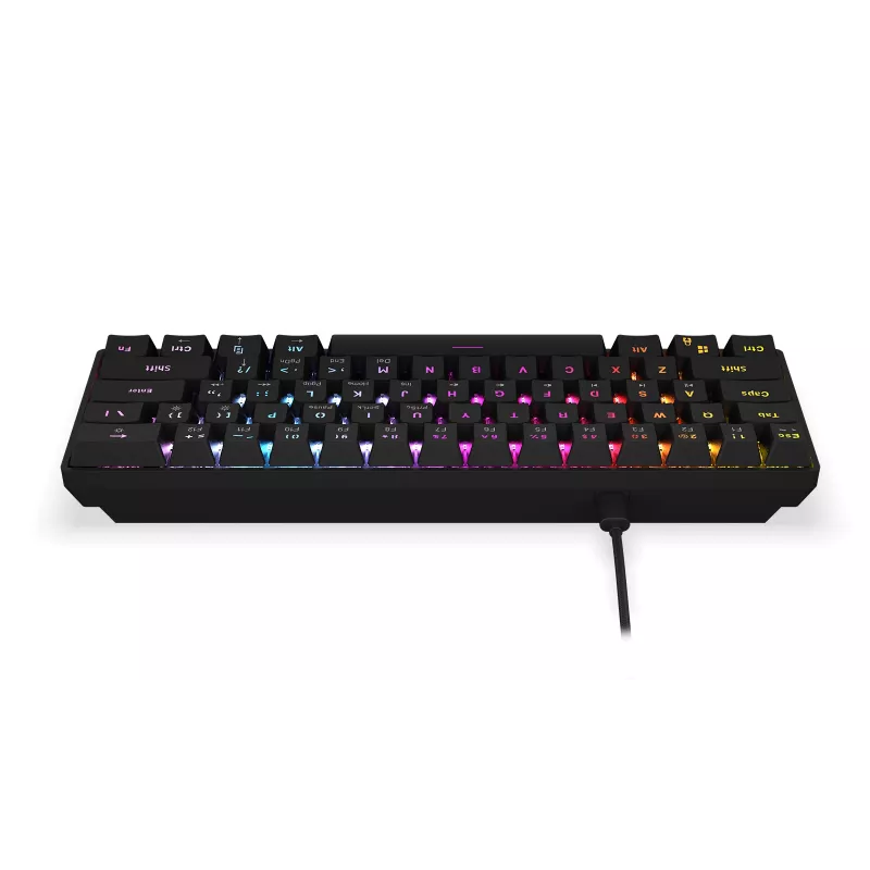 KRUX Qara 60% mechanisch gamingtoetsenbord, Outemu Red, zwart, KRX0137