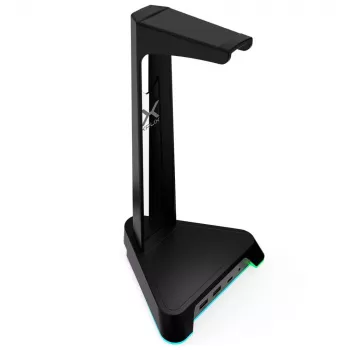 KRUX Rivt headsetstandaard met RGB-verlichting, zwart (KRXG003)