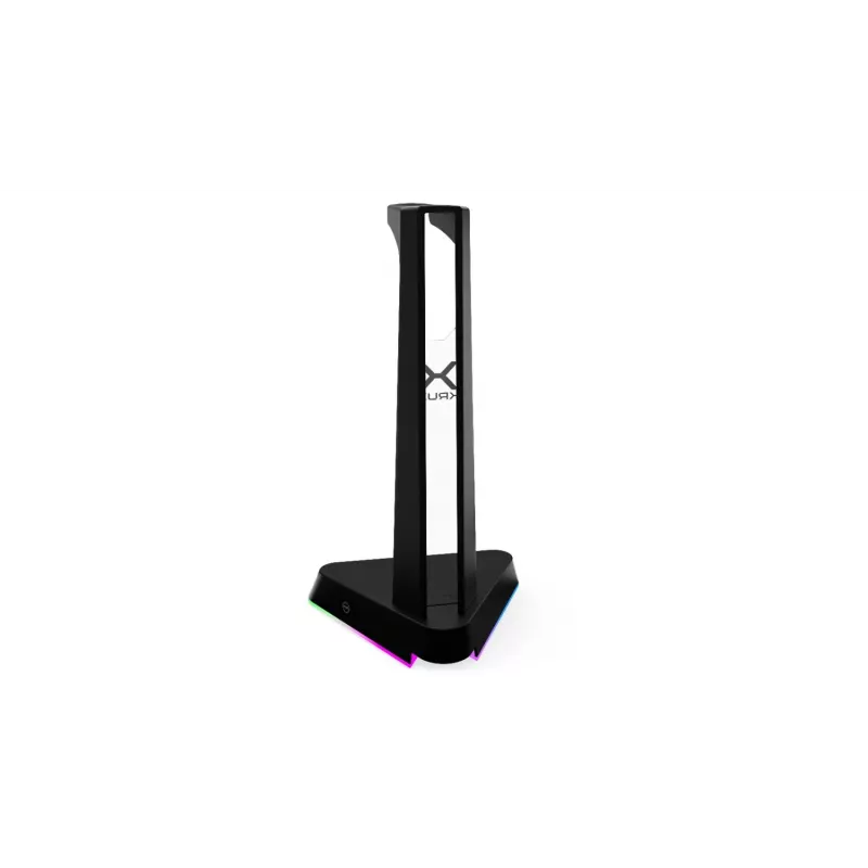 KRUX Rivt headsetstandaard met RGB-verlichting, zwart (KRXG003)