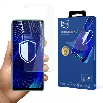 3MK PROTECTION FlexibleGlass Pro screenprotector voor Huawei P40 Lite 5G - hybride glas, 7H hardheid, 0,3 mm, transparant