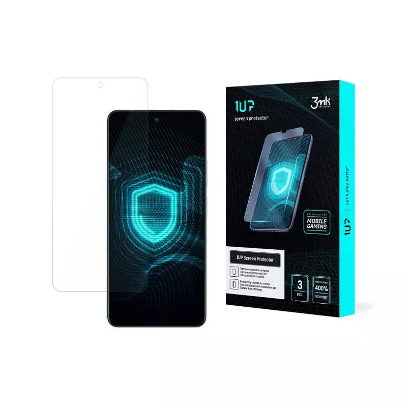 Oppo A58 4G screenprotector 3mk 1UP hybride folie 7H helder