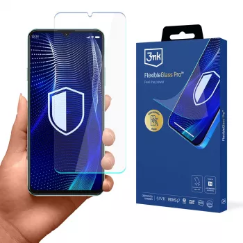 3MK PROTECTION FlexibleGlass Pro displayschermfolie voor Huawei Nova Y72 - hybrideglas, 7H hardheid, 0,3 mm, oleofobe coating, 2,5D afgeronde randen, hoesje-compatibel, zelfherstellend