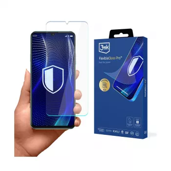 3MK PROTECTION FlexibleGlass Pro displayschermfolie voor Huawei Nova Y72 - hybrideglas, 7H hardheid, 0,3 mm, oleofobe coating, 2,5D afgeronde randen, hoesje-compatibel, zelfherstellend