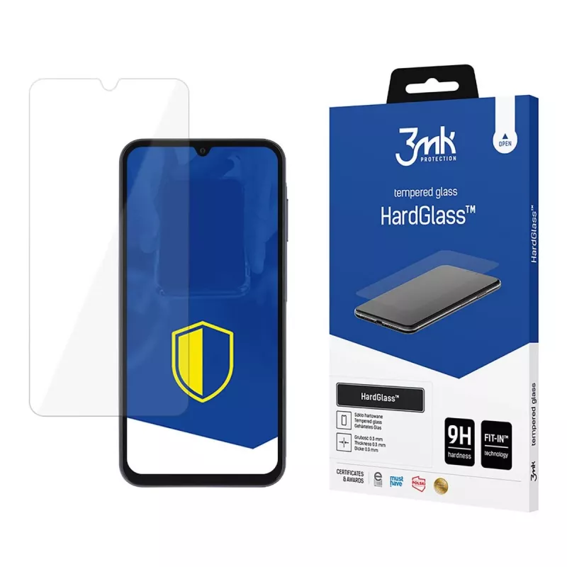 3MK gehard glas screenprotector voor Samsung Galaxy M15 5G (transparant, 1 pack)