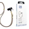 3mk EasyClip Elite telefoonkoord, nylon/zinklegering, Taupe (Gold)