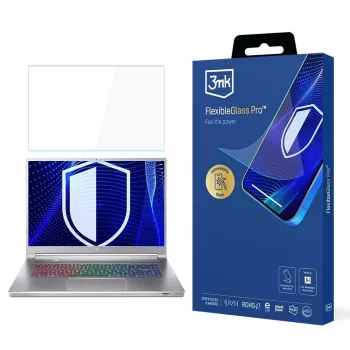 3MK PROTECTION FlexibleGlass Pro beeldschermbescherming voor Acer Predator Triton 300 SE 14 (PT314-51s) - hybrideglas, 7H hardheid, 0,3 mm, helder
