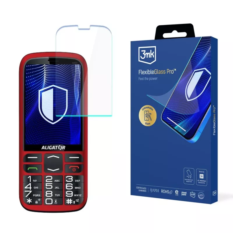 3MK PROTECTION Aligator A830 Senior - 3mk FlexibleGlass Pro-displayschermfolie