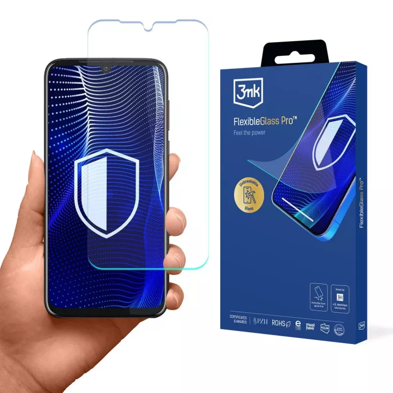 Motorola One Vision Plus - 3mk FlexibleGlass Pro hybride glasschermbeschermer