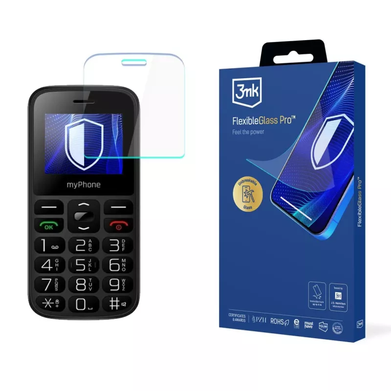MyPhone Halo A - 3mk FlexibleGlass Pro hybride glazen screenprotector (transparant)