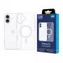 3MK EverClear MagCase achterkantcover voor Apple iPhone 16 - kristalhelder
