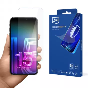 3MK FlexibleGlass Pro beeldschermfolie voor Apple iPhone 15