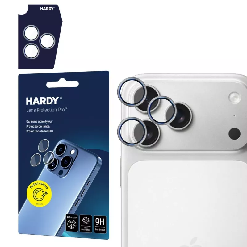 3MK HARDY Lens Protection voor Apple iPhone 17 Pro / 17 Pro Max - titanium grijs