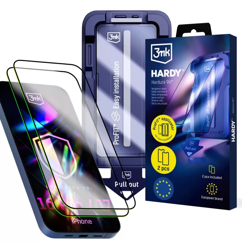 3MK PROTECTION Apple iPhone 16 Pro/17 - 3mk Hardy Hardura 9H displaybeschermfolie