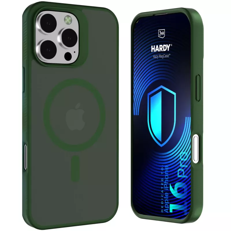 3MK PROTECTION Apple iPhone 16 Pro - 3mk Hardy Hazy MagCase groen