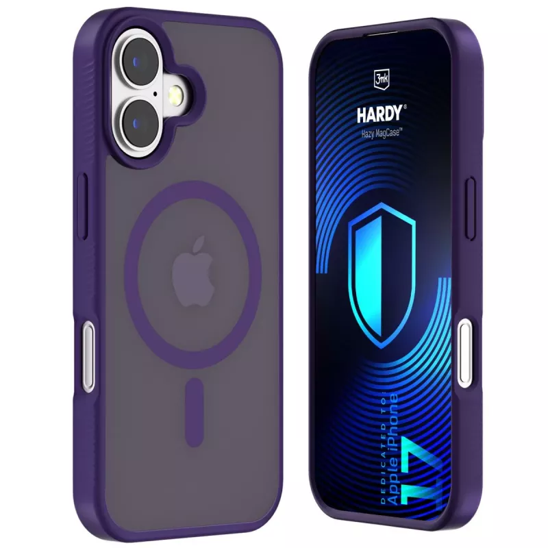 3MK Hardy Hazy MagCase voor Apple iPhone 17, paars