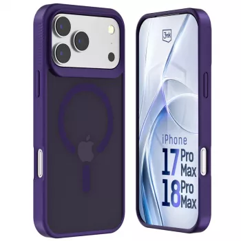 3MK PROTECTION Apple iPhone 17 Pro Max Hardy Hazy MagCase Back Cover paars