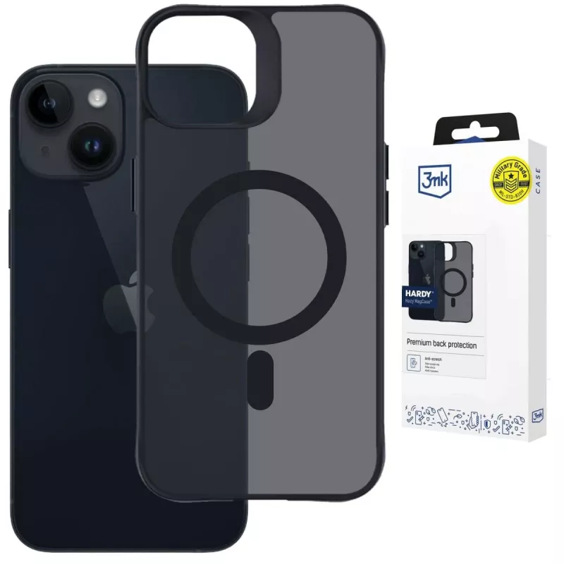 3MK PROTECTION Apple iPhone 13/14 Hardy Hazy MagCase zwart