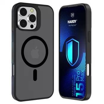 3MK PROTECTION Apple iPhone 15 Pro Max - 3mk Hardy Hazy MagCase zwart