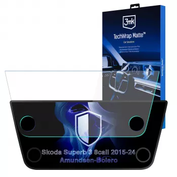 3MK PROTECTION Skoda Superb III 2015-2024 Amundsen-Bolero TechWrap mat Center-Display-Schutzfolie